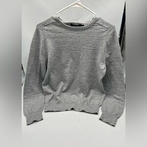 J Crew 100% gray cotton sweater size small unisex